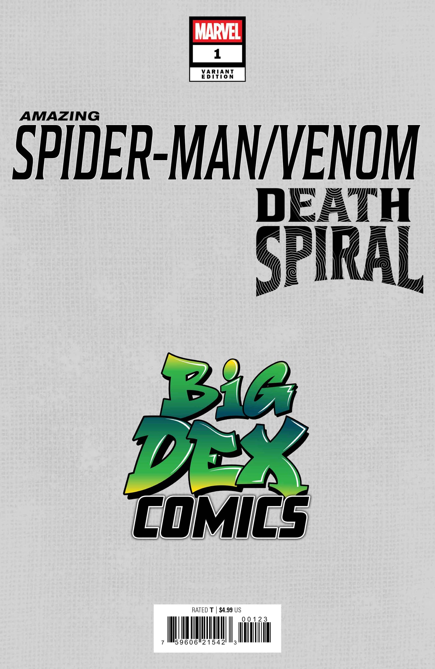 Amazing Spider-Man/Venom Death Spiral #1 LUCIO PARRILLO Big Dex Comics MegaCon Exclusive Virgin/Trade Set