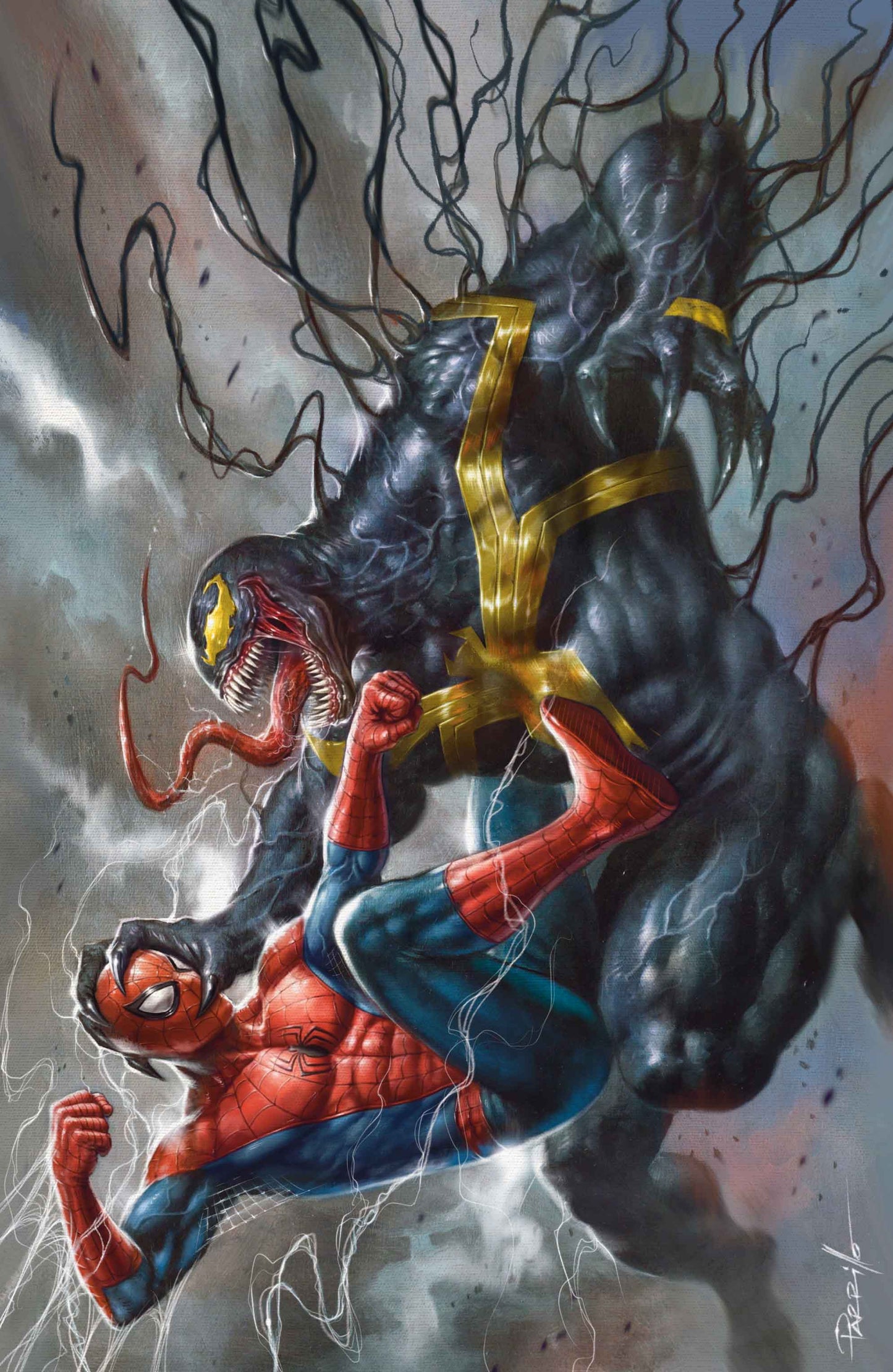 Amazing Spider-Man/Venom Death Spiral #1 LUCIO PARRILLO MegaCon Exclusive Virgin Variant
