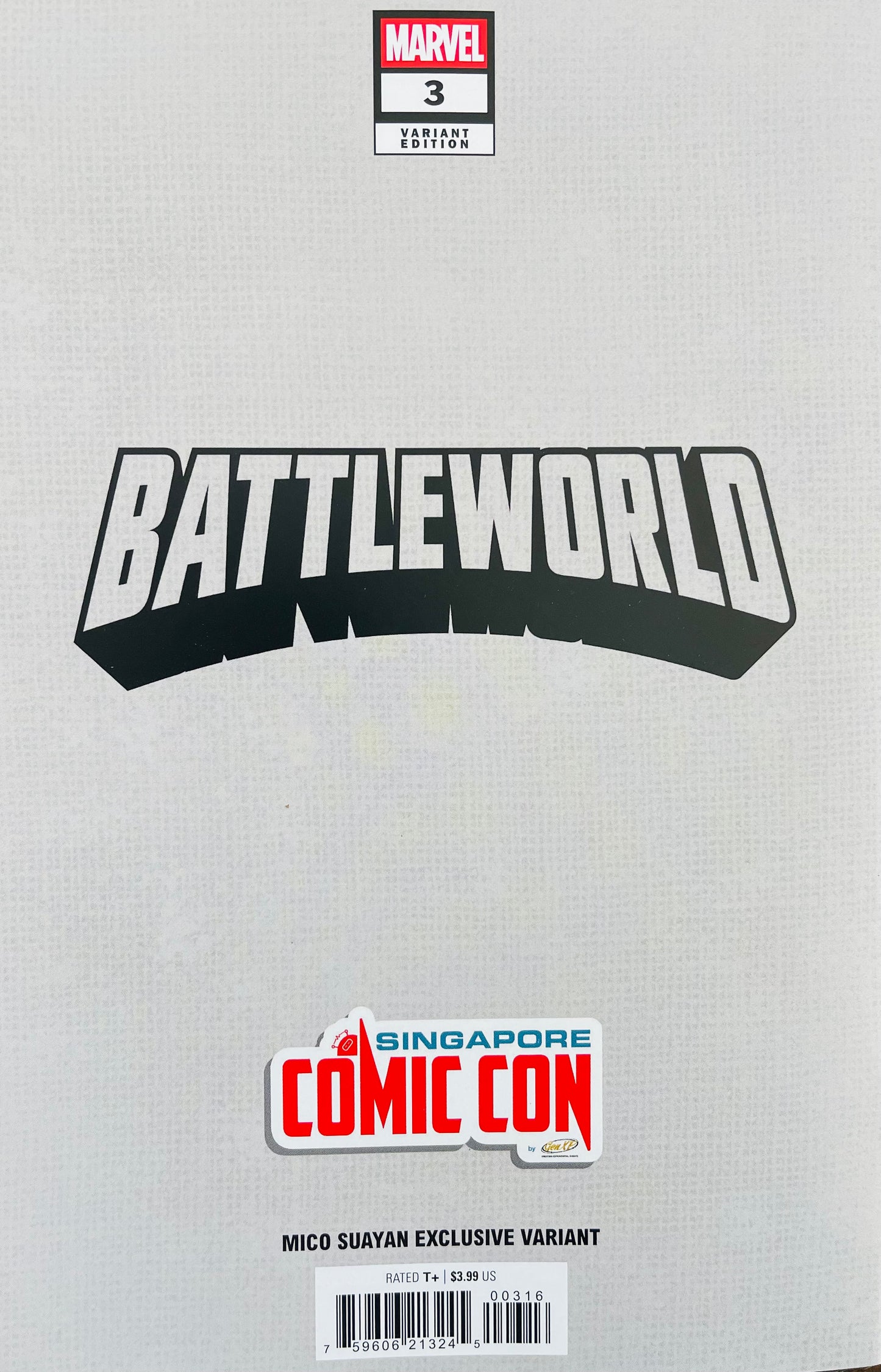 Battleworld #3 MICO SUAYAN Singapore Comic Con Exclusive Trade Dress
