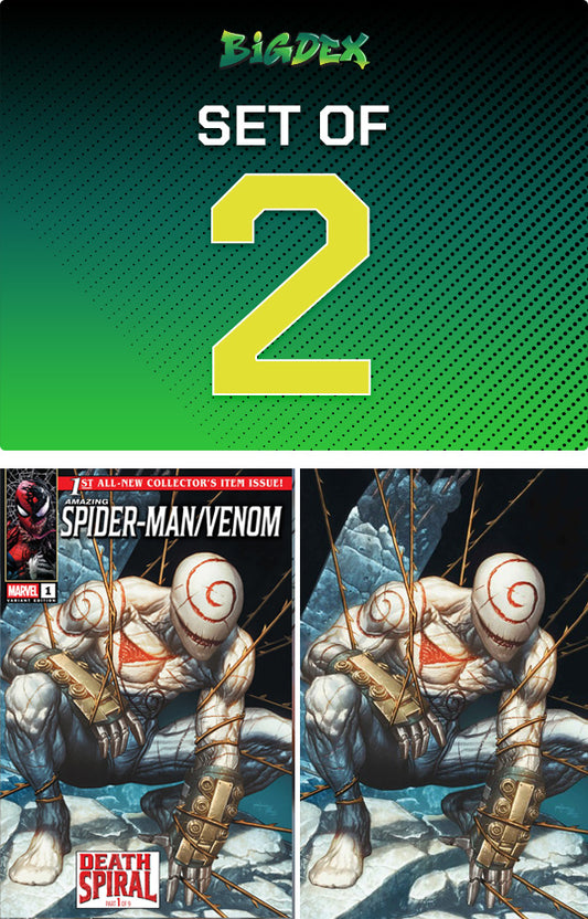 Amazing Spider-Man/Venom Death Spiral #1 MICO SUAYAN Big Dex Comics MegaCon Exclusive Trade/Virgin Set