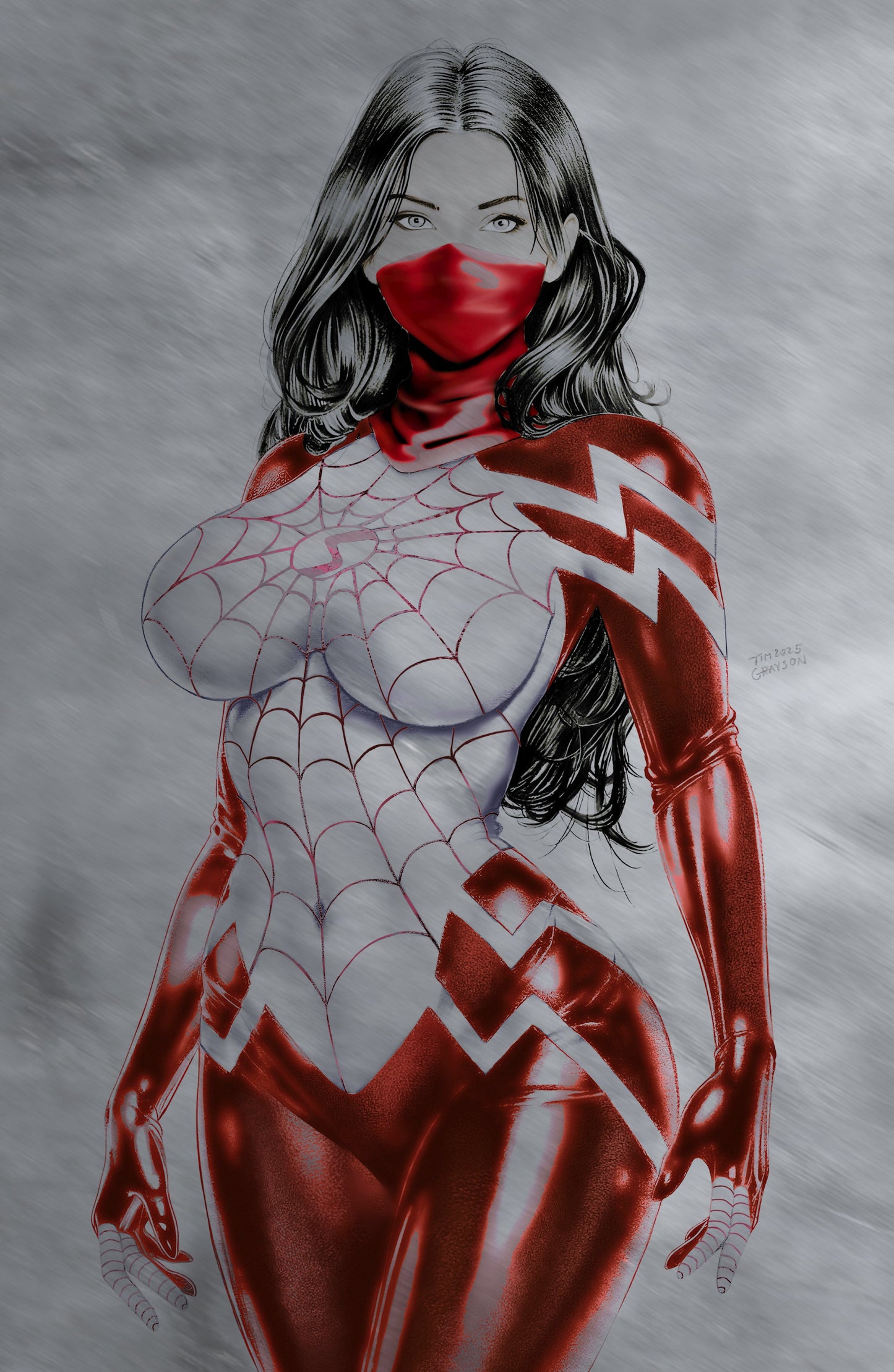 WAIFU CHRONICLES #1 - GHOST SPIDER COSPLAY - TIM GRAYSON COVER C METAL LTD 10