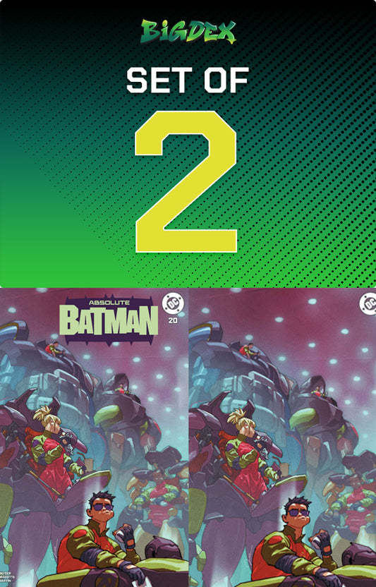 Absolute Batman #20 GERALD PAREL Exclusive Trade Dress and Virgin Variant Cover Set featuring both exclusive covers by GERALD PAREL