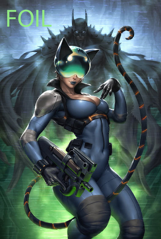 Absolute Catwoman #1 KENDRICK LIM Exclusive GREEN Spot Foil Virgin (PRE-ORDER)