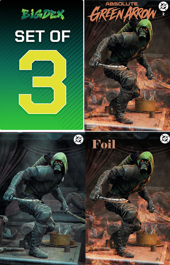 Absolute Green Arrow #2 BJORN BARENDS HeroesCon Exclusive Trade Dress Virgin Foil Set Front Image