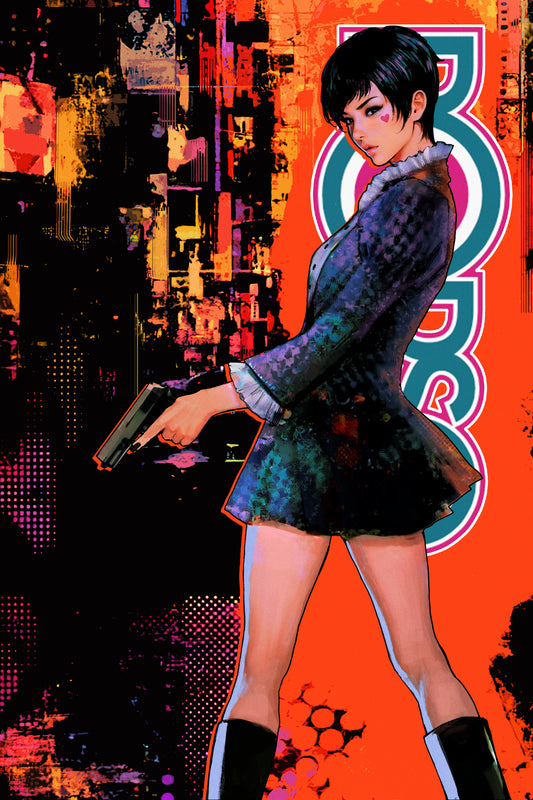 Pop Kill #4 SOZOMAIKA HeroesCon Exclusive Variant comic cover featuring vibrant neon-inspired artwork from Mad Cave Studios.