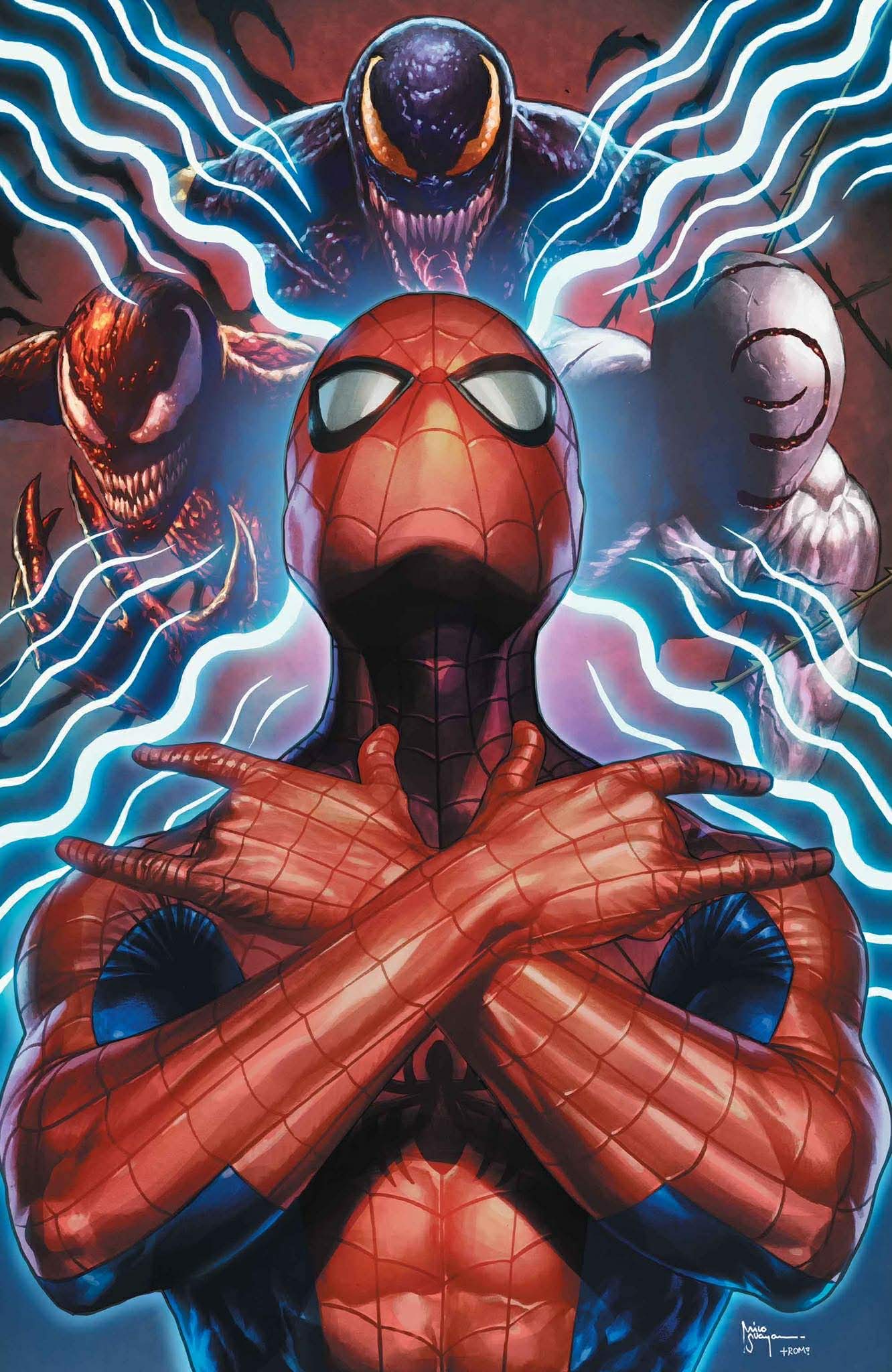 Spider-Man #25 MICO SUAYAN C2E2 Exclusive Virgin Variant Trade/Virgin Set