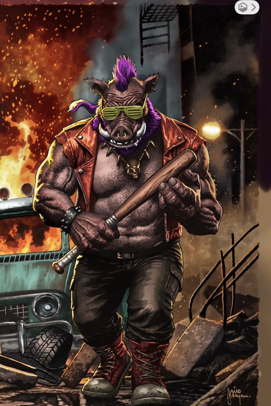 Teenage Mutant Ninja Turtles #19 MICO SUAYAN HeroesCon Exclusive BEBOP Virgin Variant