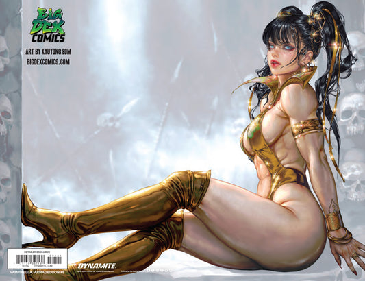Vampirella Armageddon #9 Kyuyong EOM Gold Virgin Wraparound Big Dex MegaCon Exclusive Variant Cover